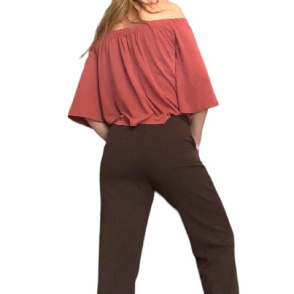 Off Shoulder Bell Sleeve Top - Picture 2 of 8